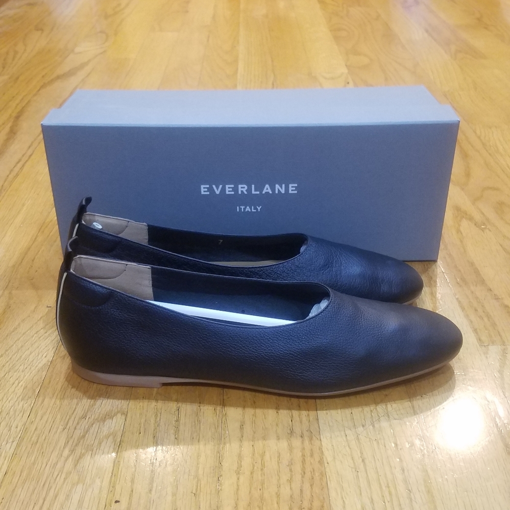 Everlane The Day Glove 7 Black Soft Leather Flats